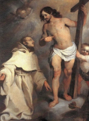 13. Chrystus ukazuje swoje rany św. Bernardowi z Clairvaux (XVIII w.)