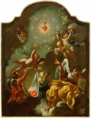 8a. Robert la Longa, Alegoria Serca Jezusowego, 1705. 